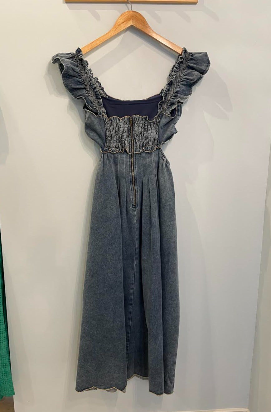 Ashton Midi Denim Dress