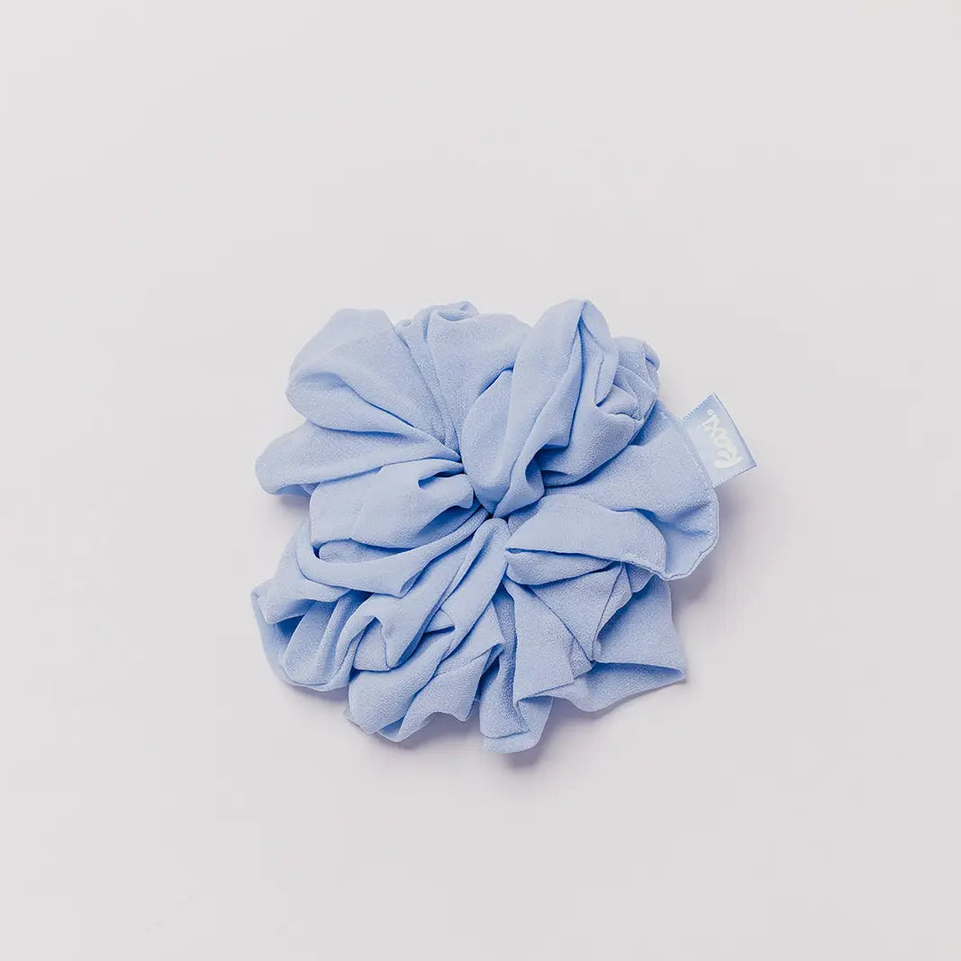 Oversized Chiffon Scrunchie | Dusty Blue