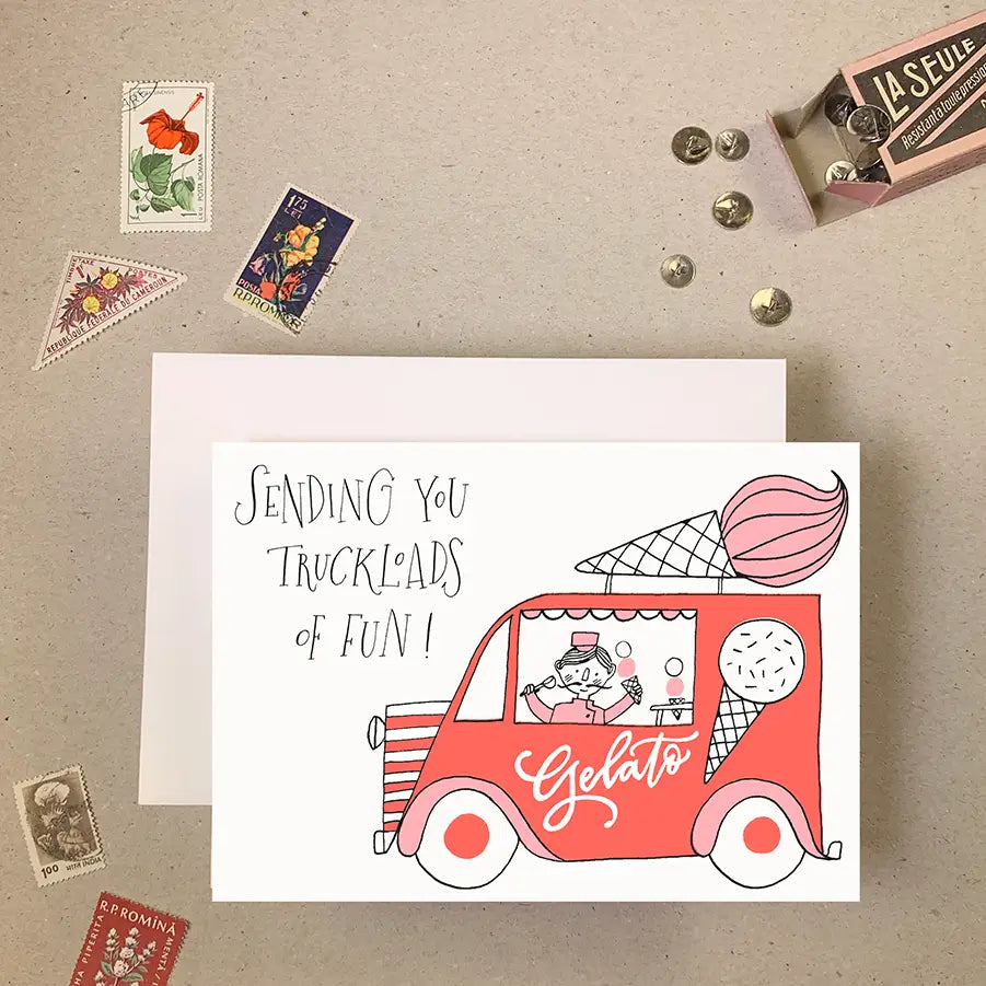 Truckloads Of Fun Card