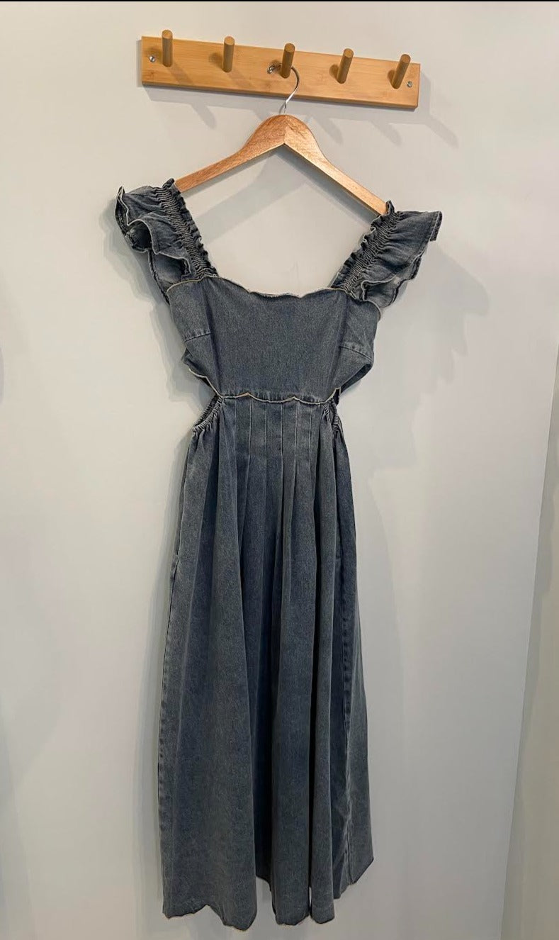 Ashton Midi Denim Dress