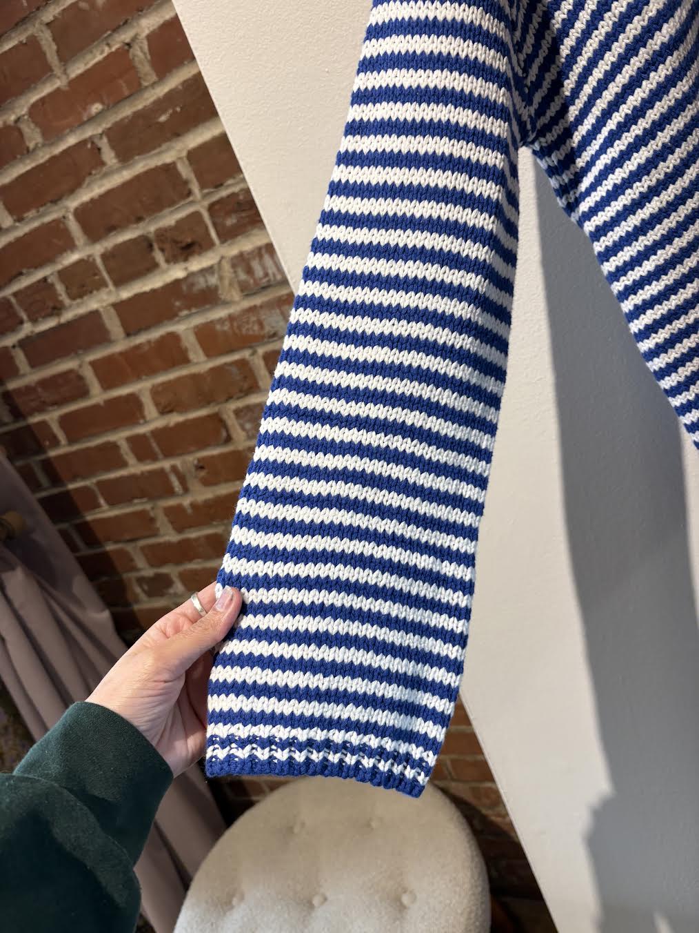 Seaside Striped Knit Sweater