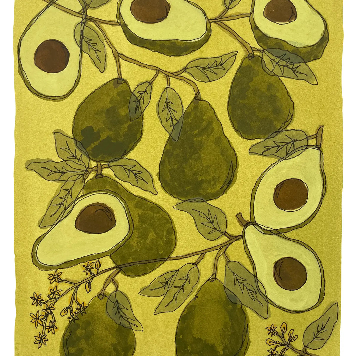 Kim Hoppe 11x14 Art Print | Avocado