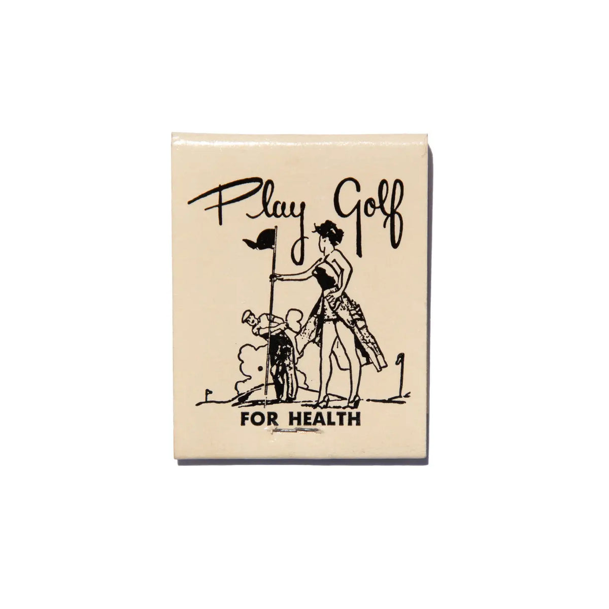 Play Golf For Health Matchbook Art Print | 12x12