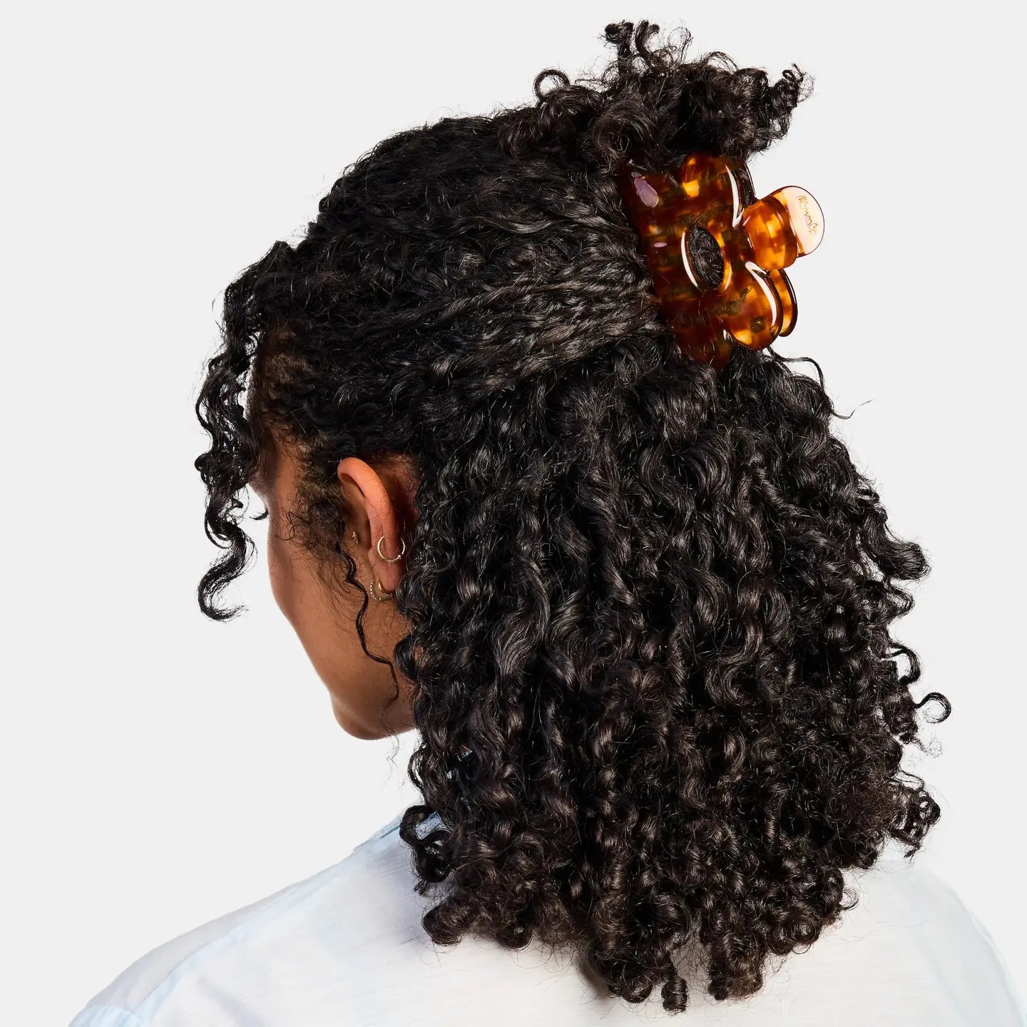 Chunks Flower Claw Clip | Honey Check