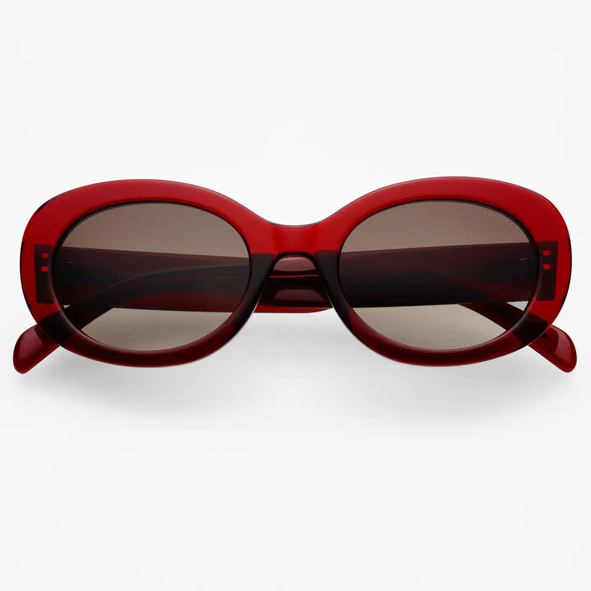 FREYRS Sunglasses | Aria Oval | Ruby Red
