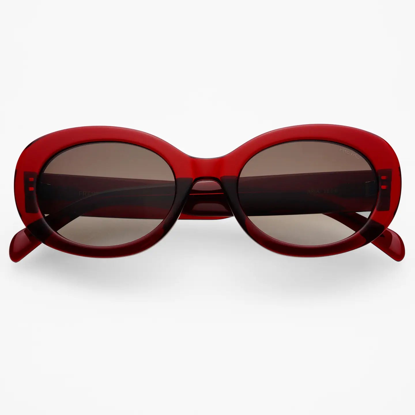 FREYRS Sunglasses | Aria Oval | Ruby Red