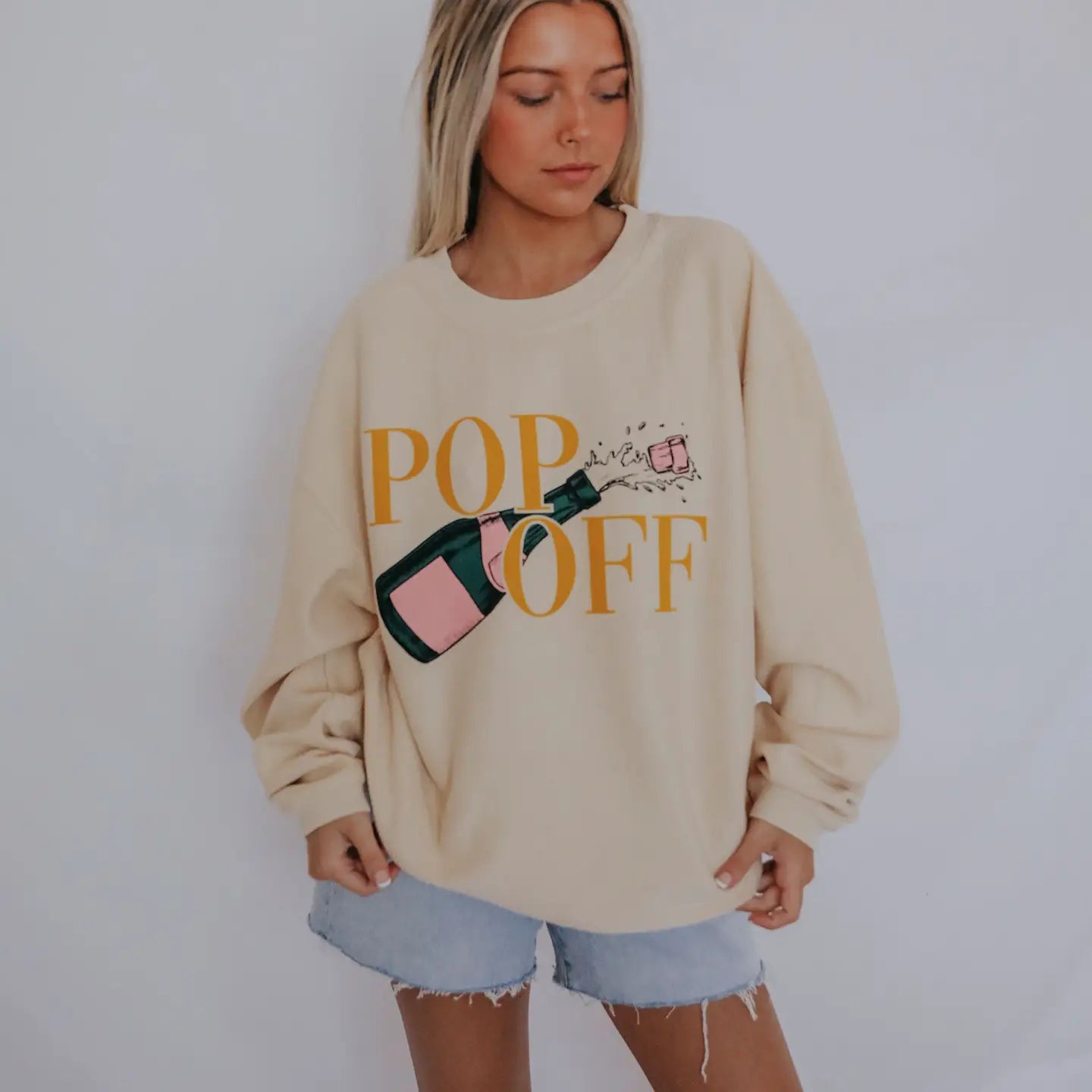 Champagne Crew Sweatshirt