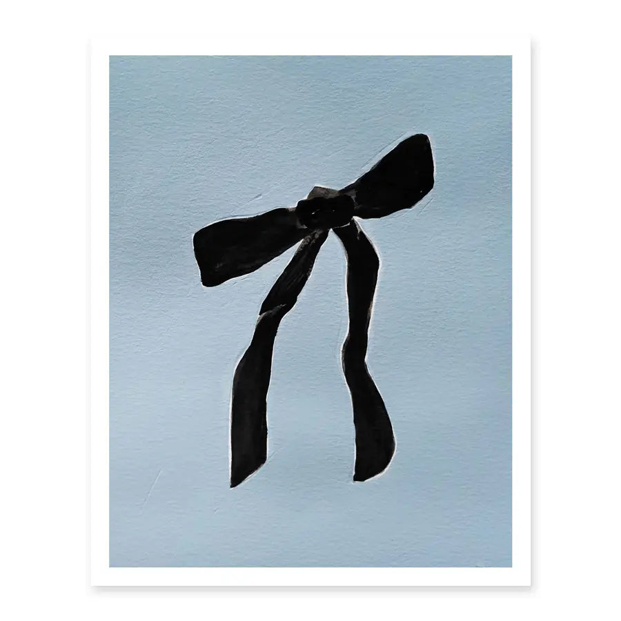 Blue Bow Art Print