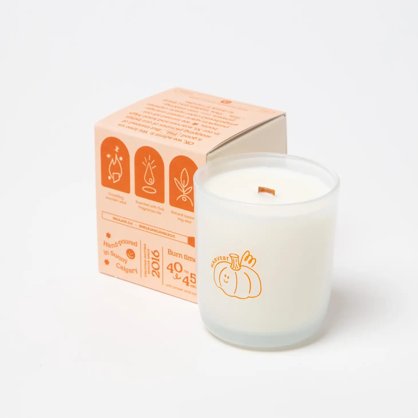 Milk Jar Candle | Harvest