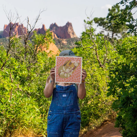 Pink Cowboy Hat Art Print | 12x12