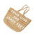 Large Jute Tote Bag | Peace, Love, & Sandy Feet