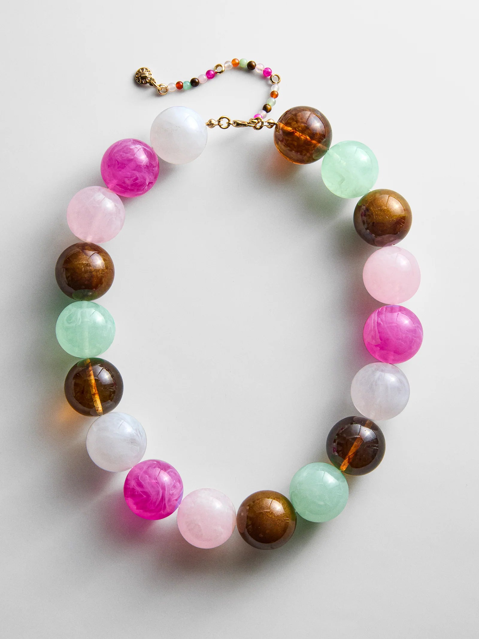 Jane Beaded Necklace | Pink Multi