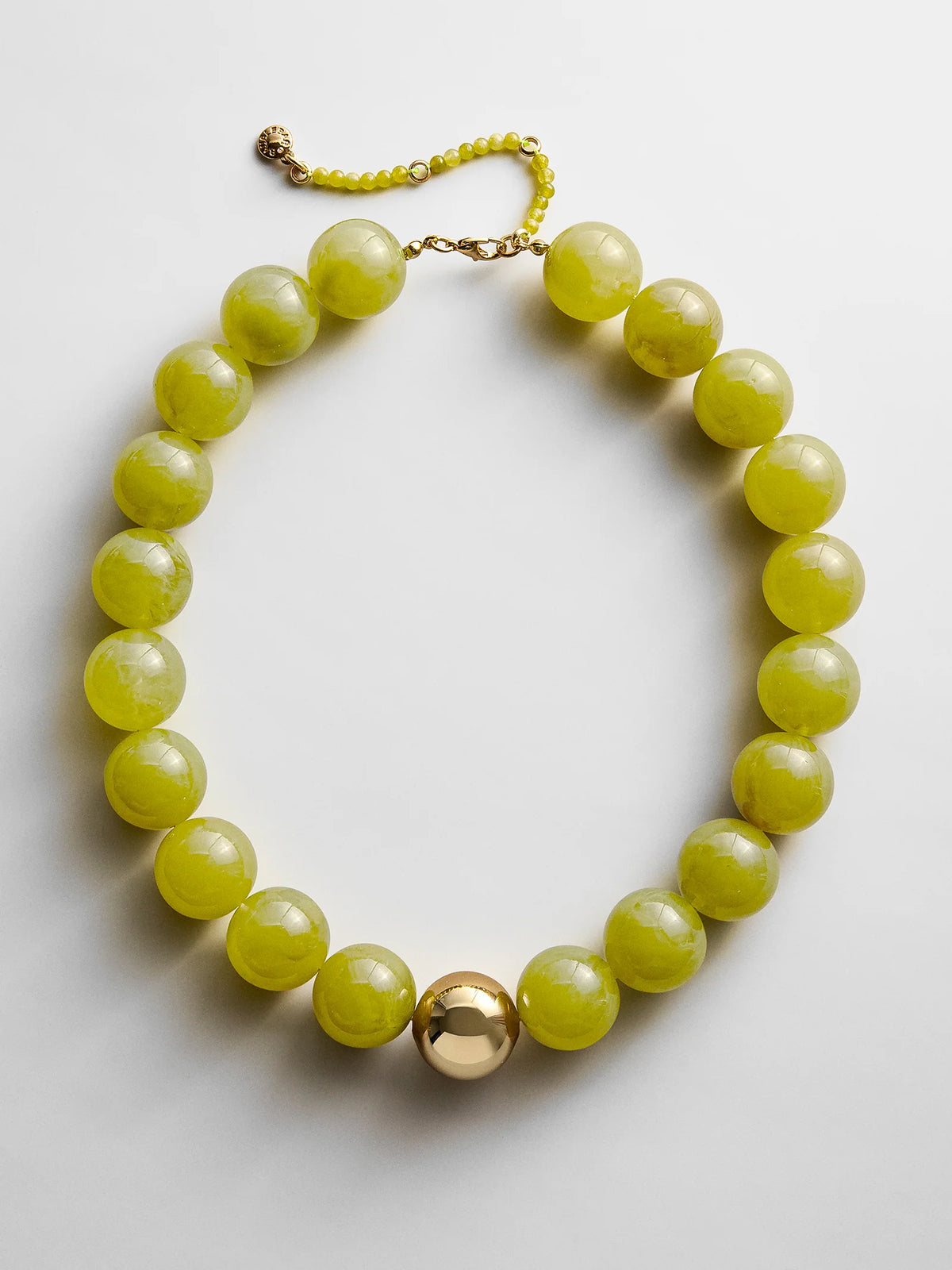 Jane Beaded Necklace | Jade Olive