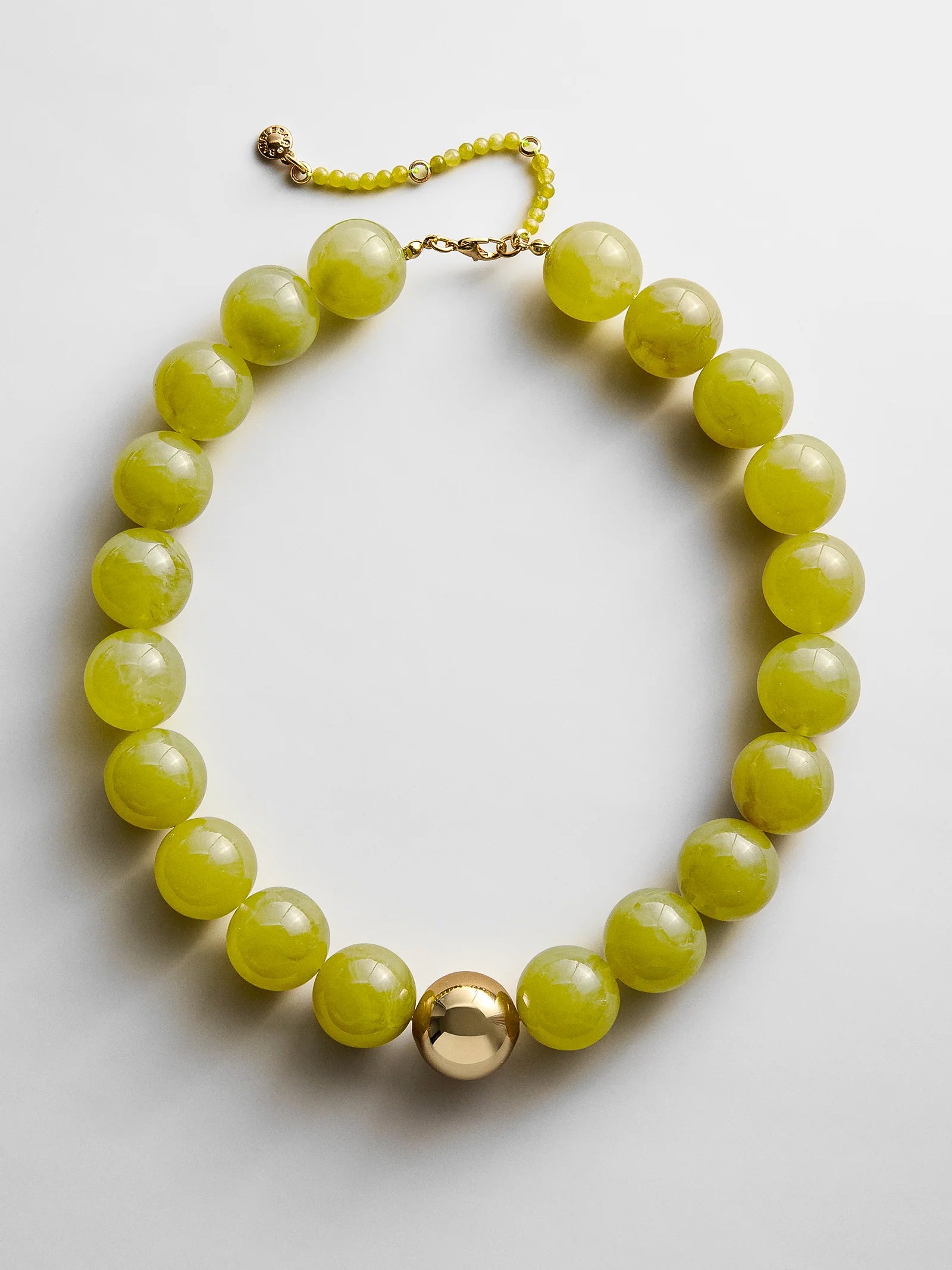 Jane Beaded Necklace | Jade Olive