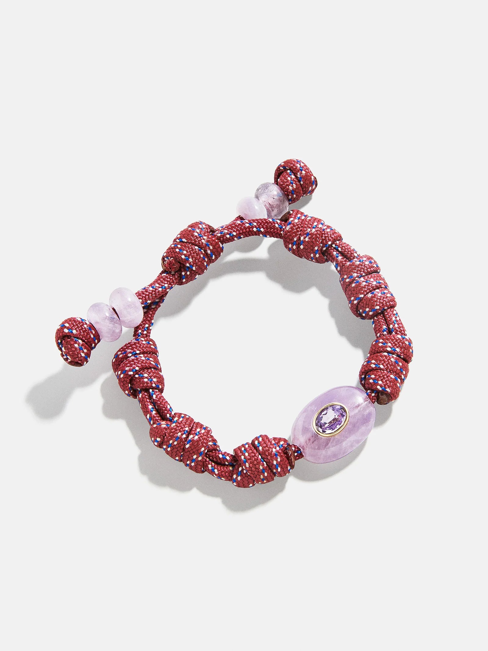 True Aura Semi-Precious Paracord Bracelet | Light Amethyst
