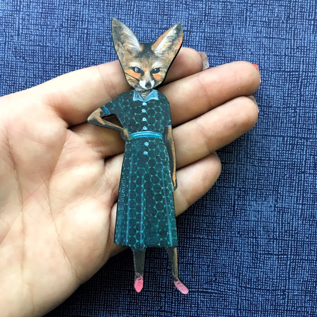 Wooden Magnet | Sassy Fox
