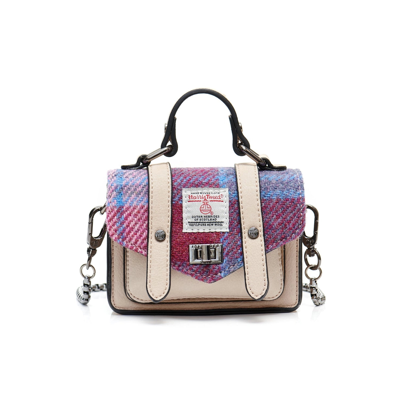 The Wee Satchel | Pink and Blue Tartan