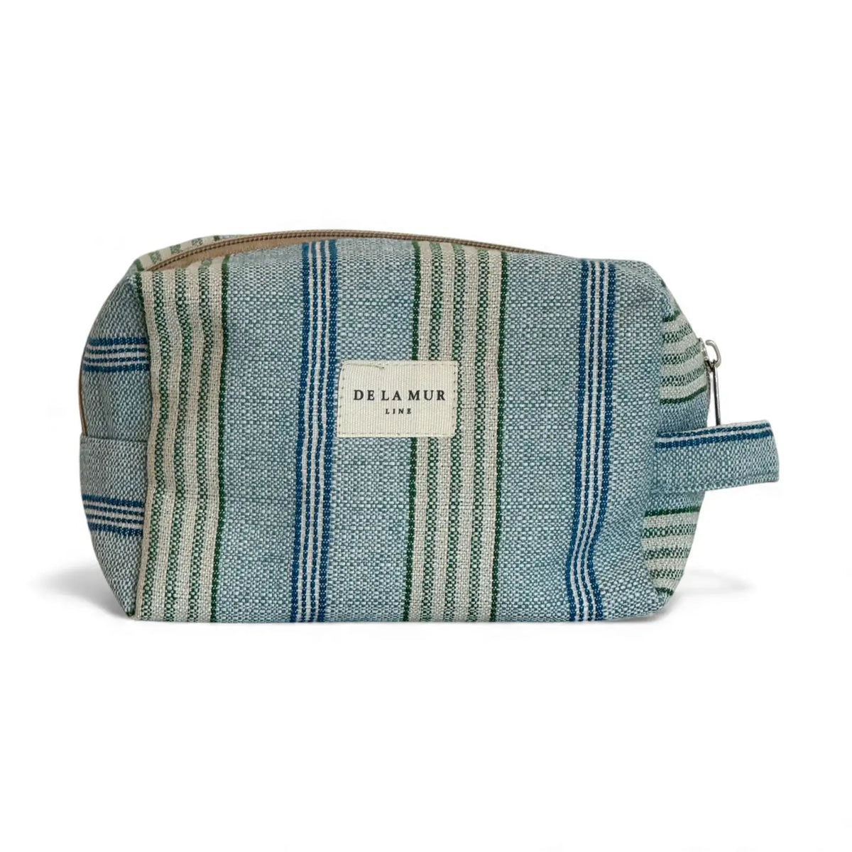De La Mur Squared Makeup Pouch | Cata Blue Stripe