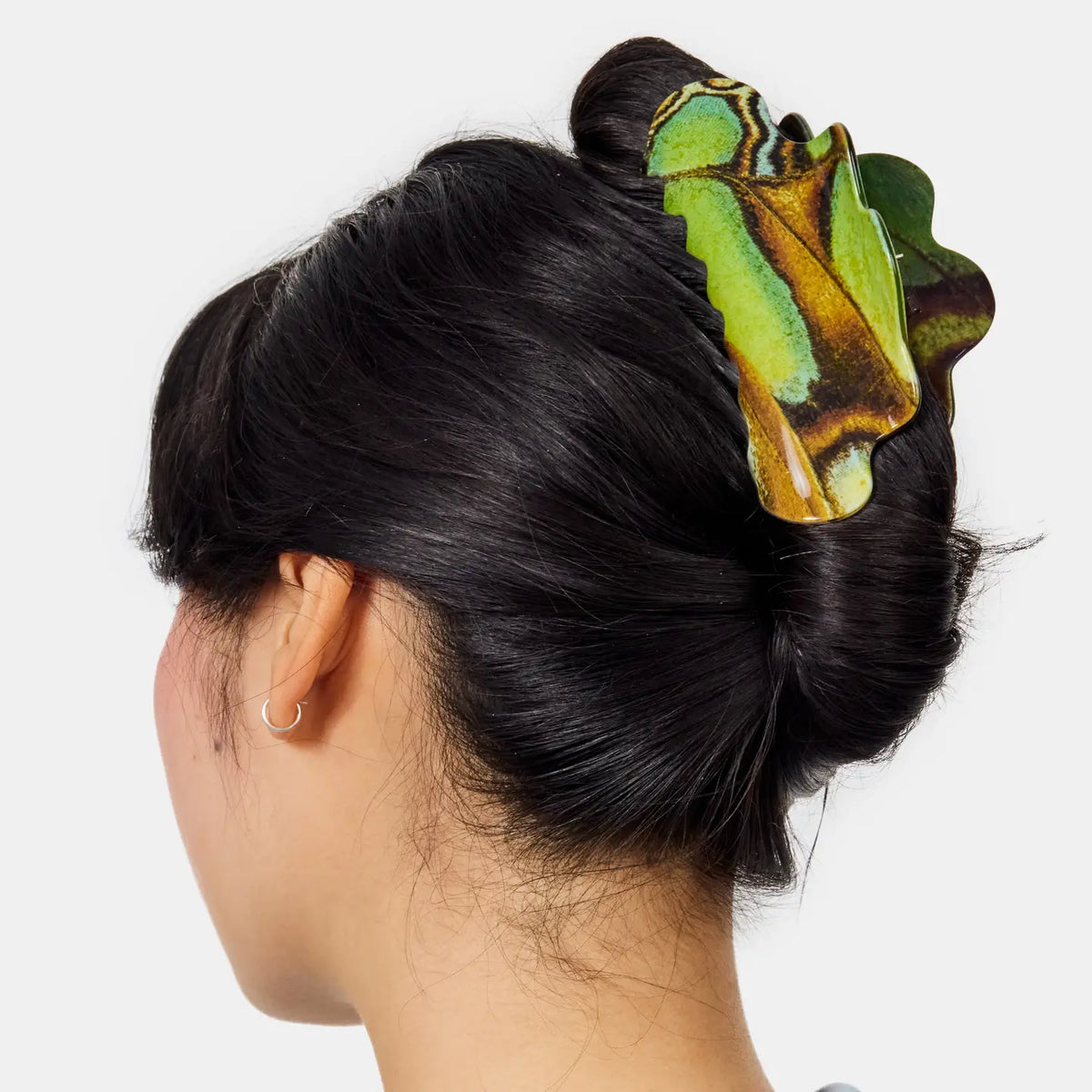 Chunks Nimbus Claw Clip | Malachite Butterfly