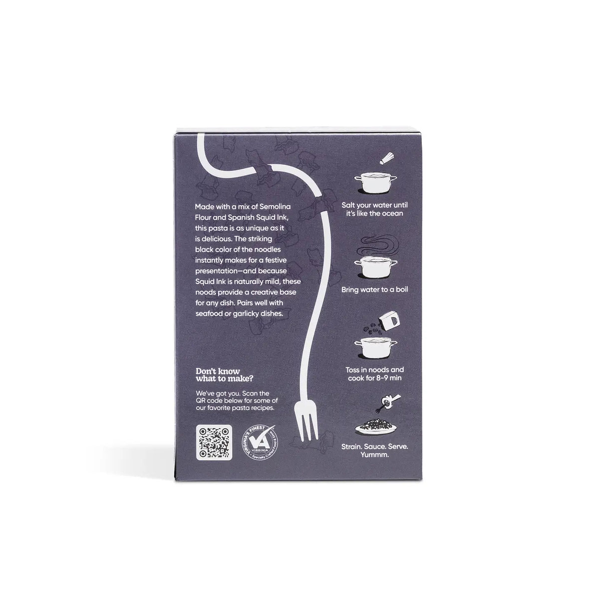 Scratch Pasta Co | Squid Ink Campanelle