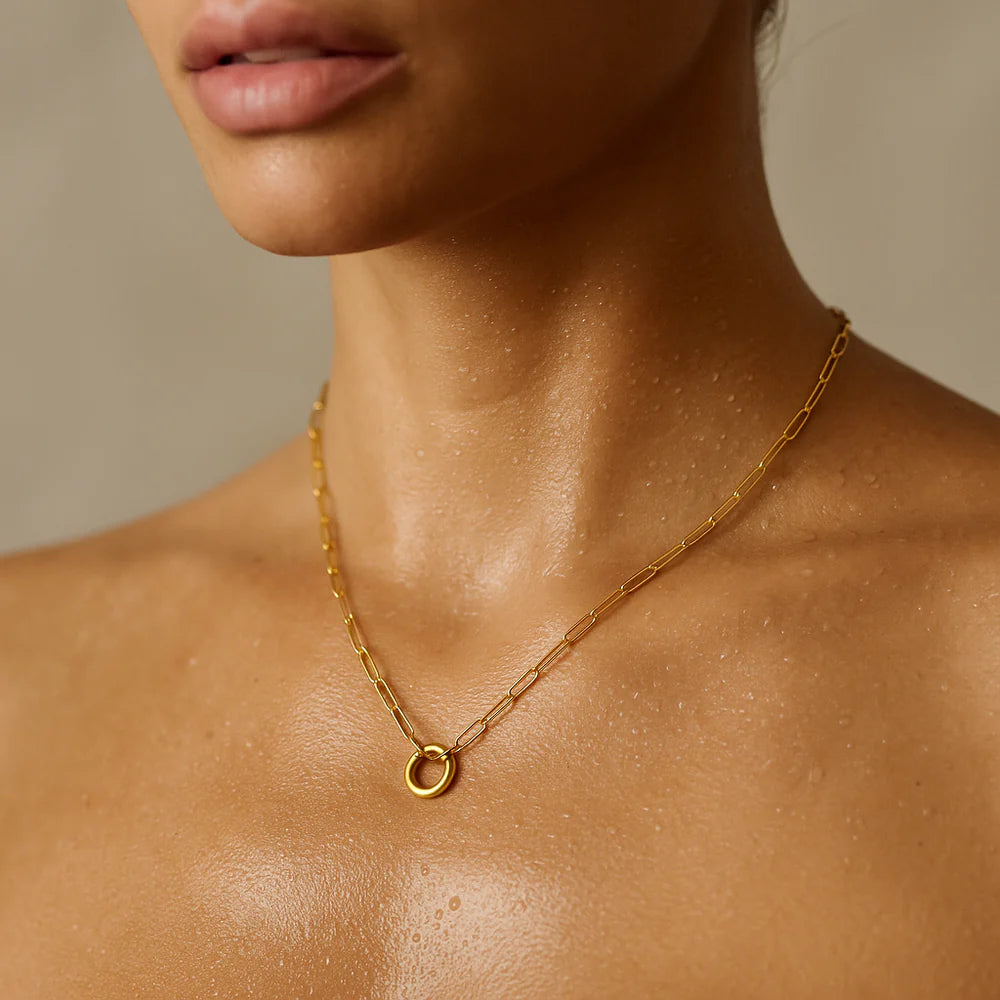 Ellie Vail Margaret Paperclip Push Clasp Necklace