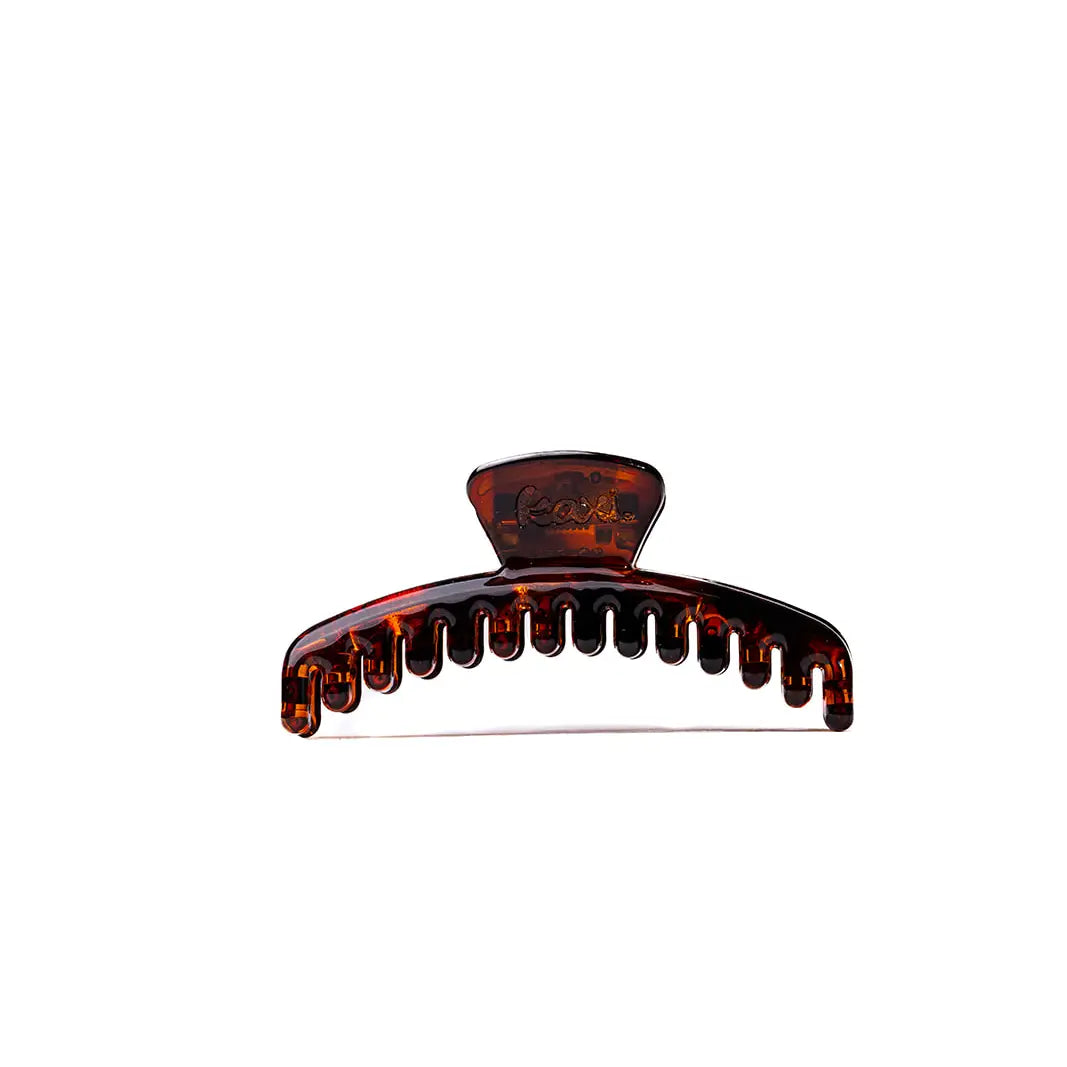 KAXI Shiny Mini Hold Everything Claw Clip | Dark Tortoise