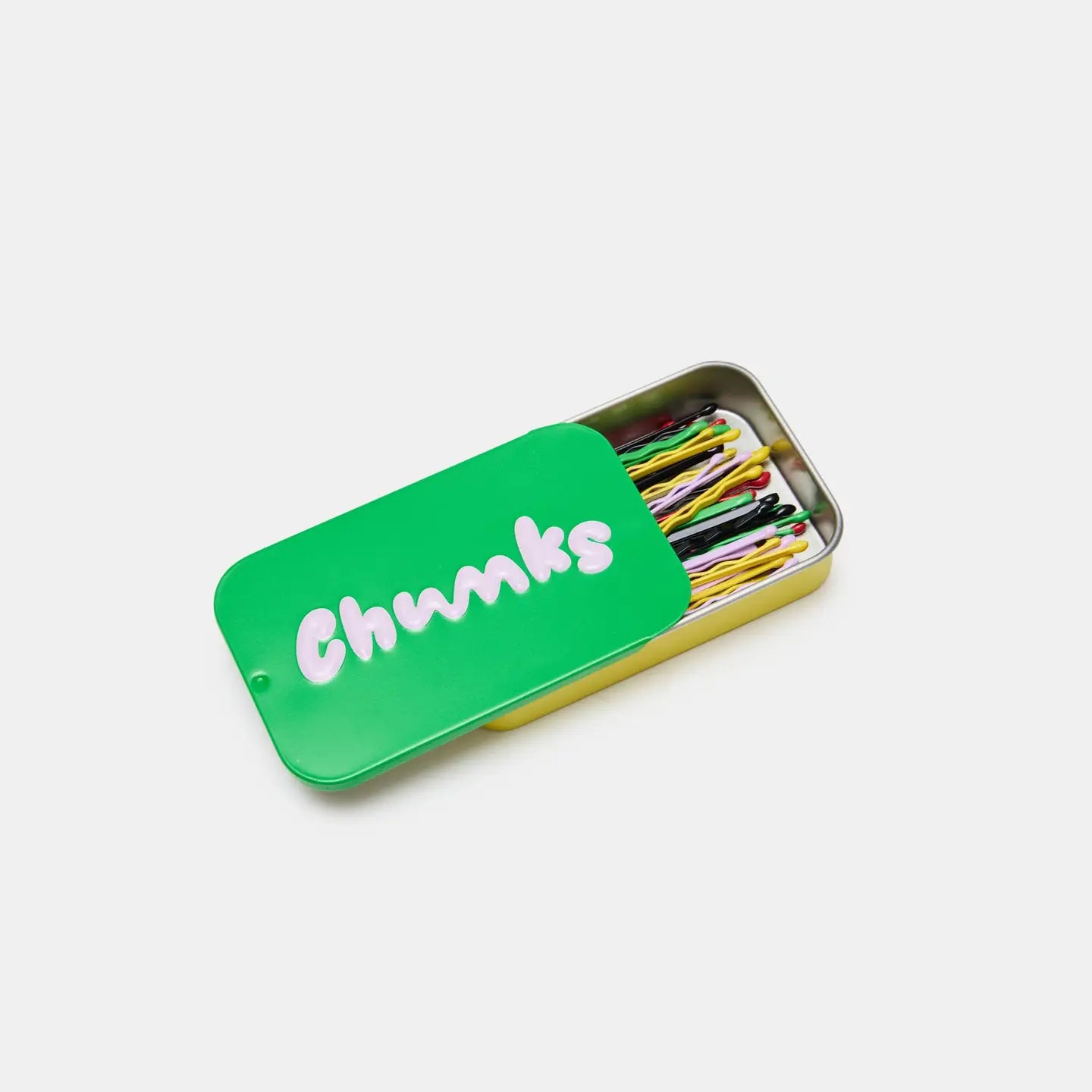 Chunks Bobby Pins | Green Tin