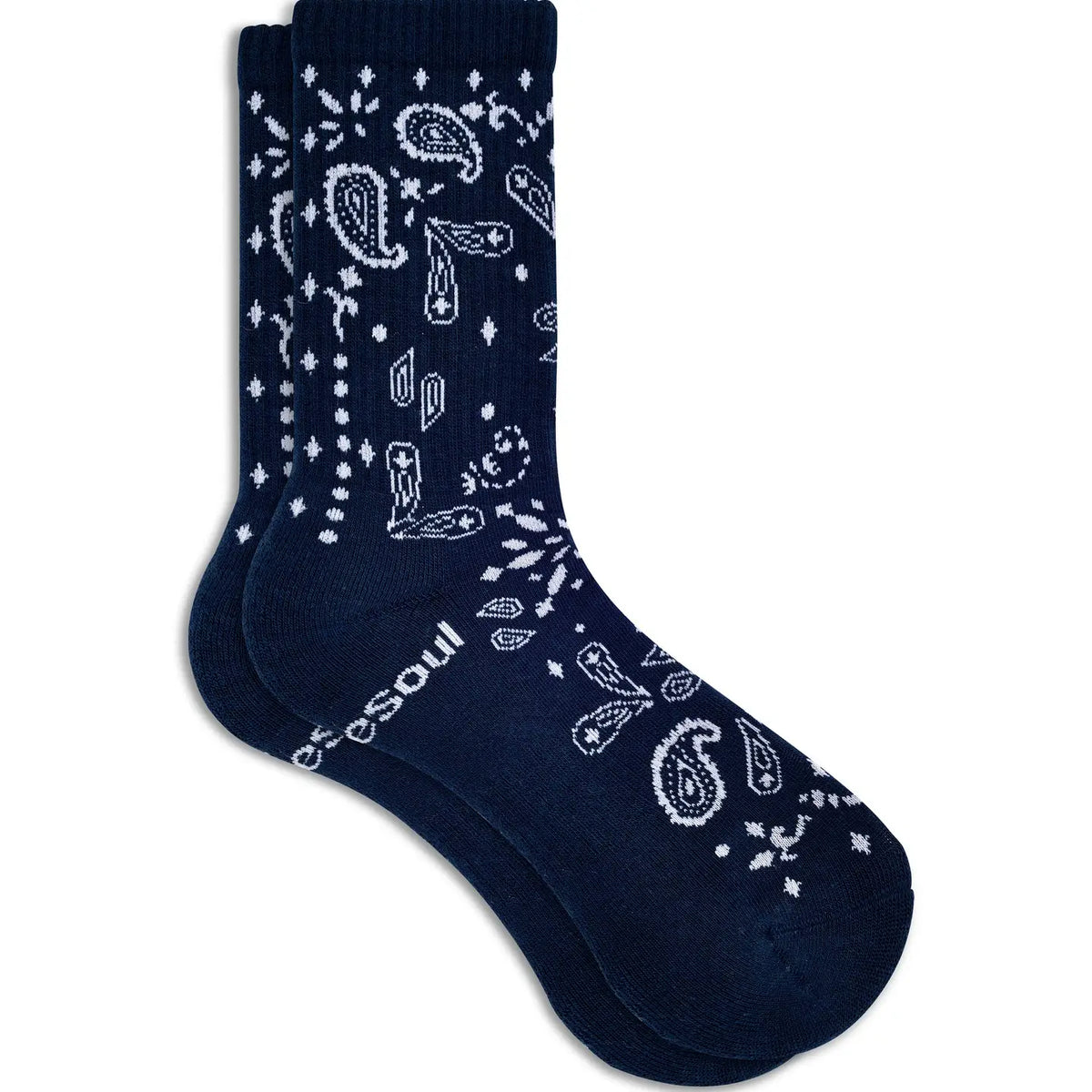 Double Soul Bandana Socks | Denim Blue