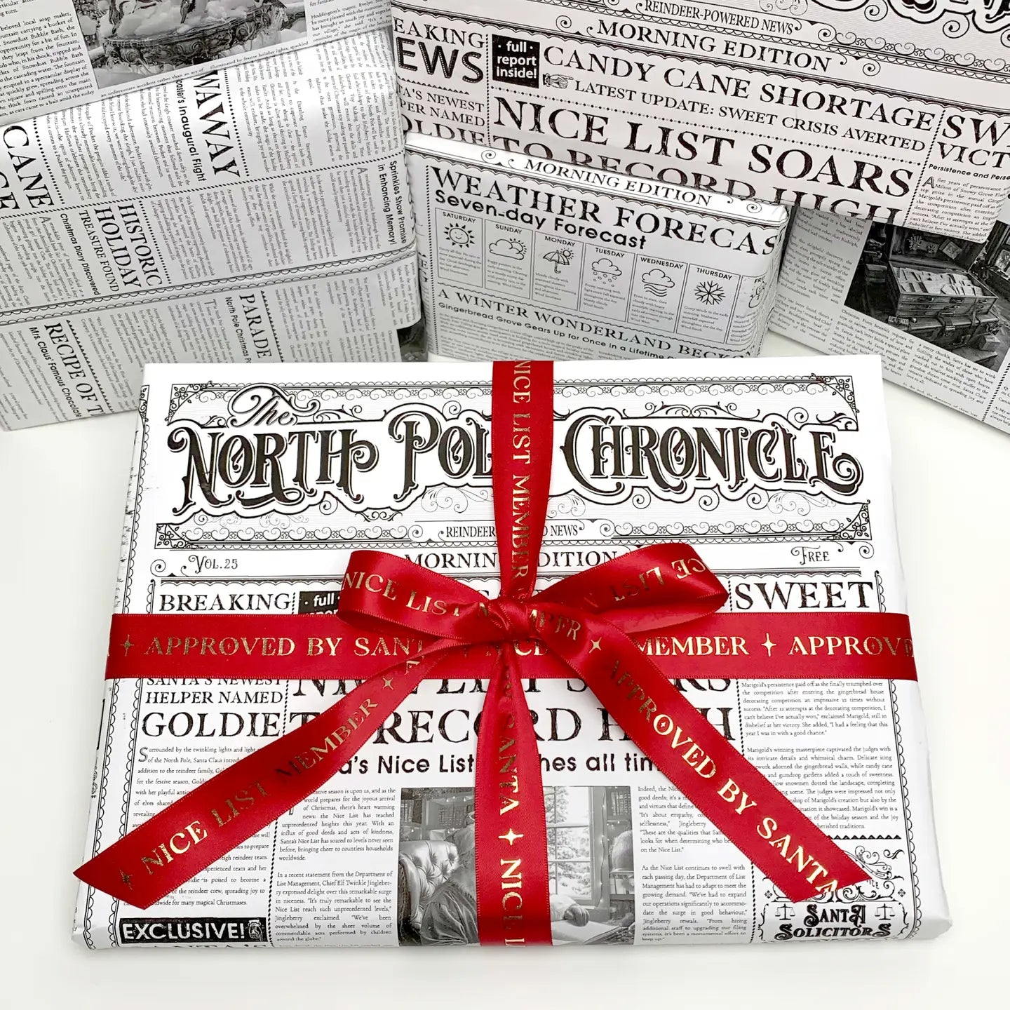 Christmas Newspaper Wrapping Paper