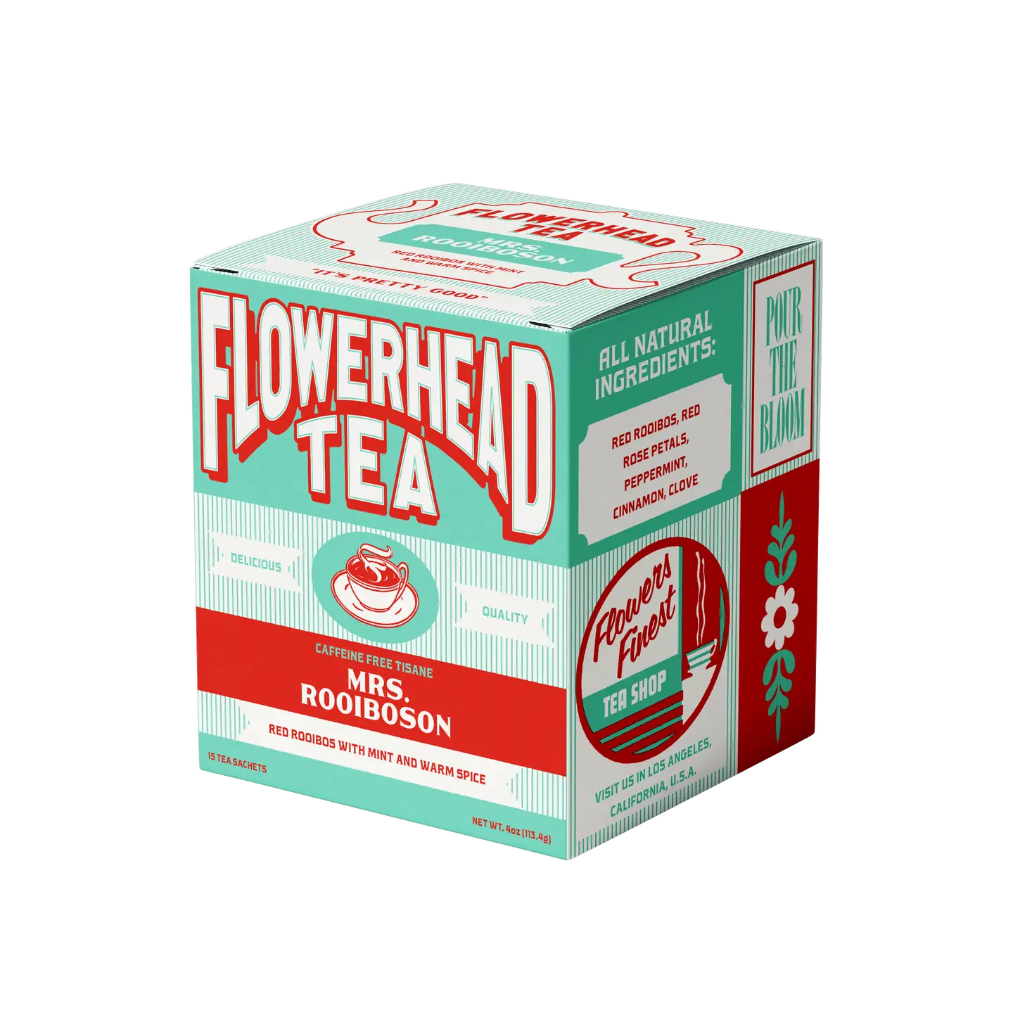 Flowerhead Tea | Mrs. Rooiboson Tea Bags