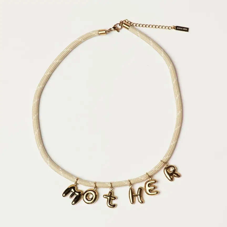 Bonne Mere Mother Necklace | Cream