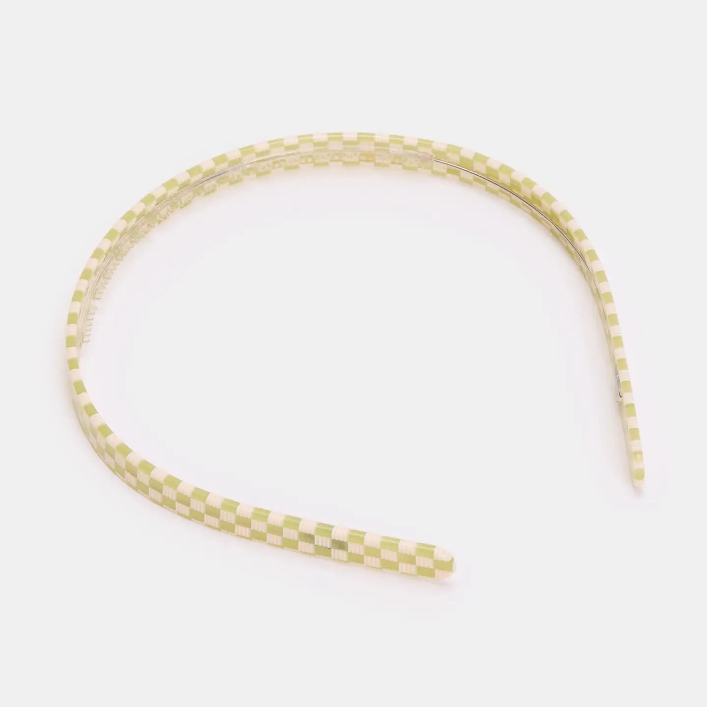 Chunks Classic Headband | Olive Check