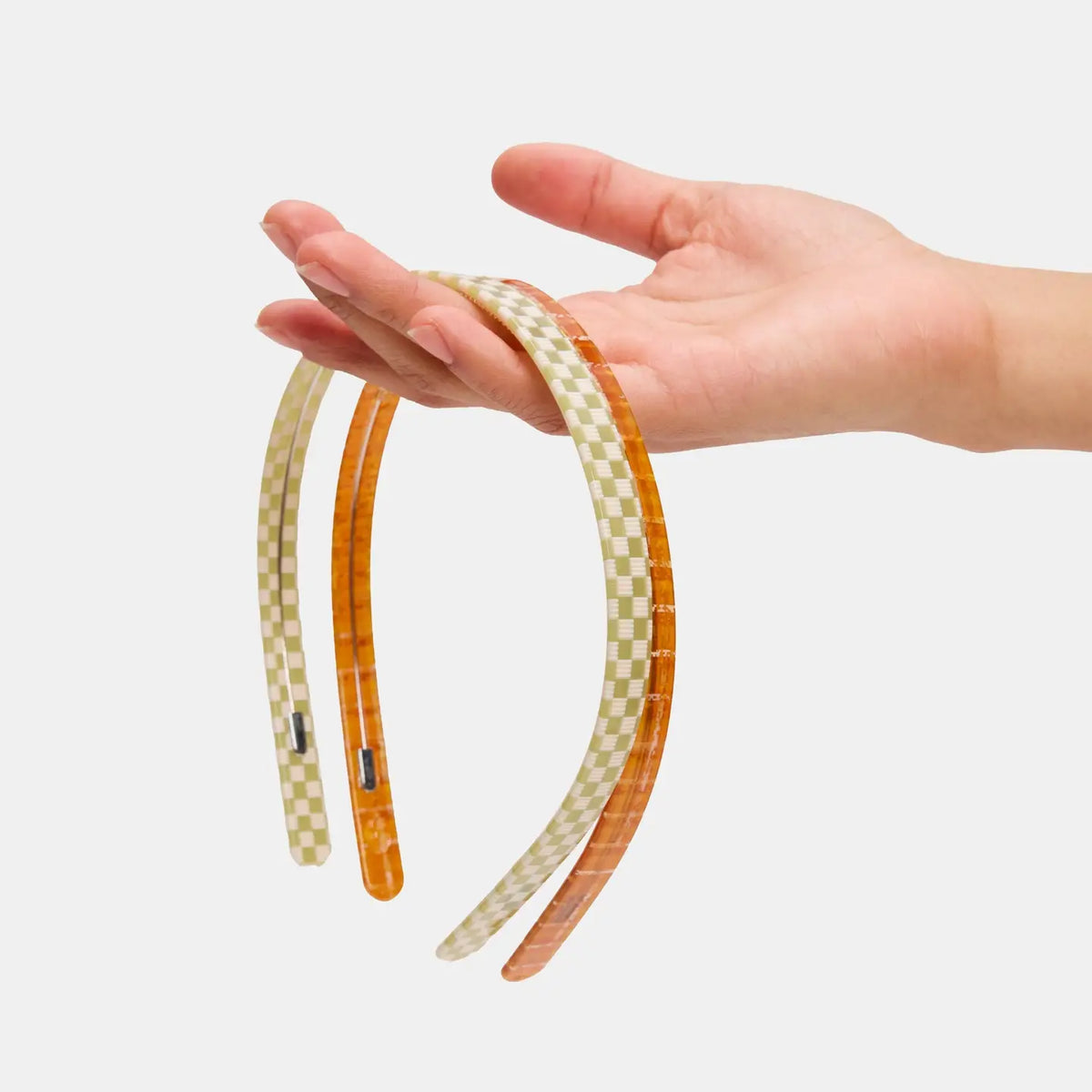 Chunks Classic Headband | Olive Check