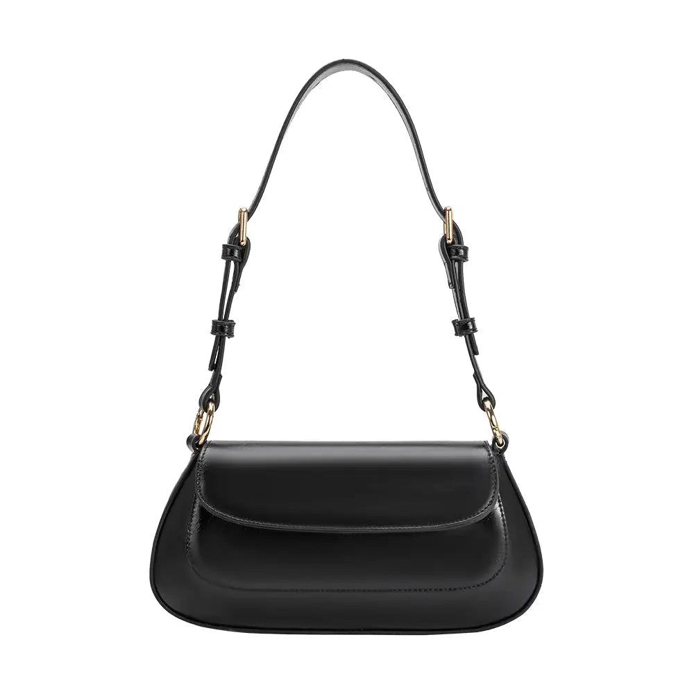 Amari Black Recycled Vegan Shoulder Bag