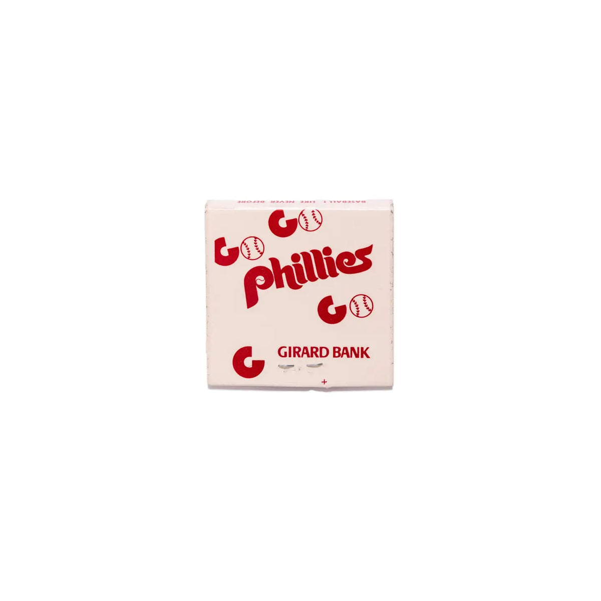 Cream Phillies Matchbook Art Print | 12x12