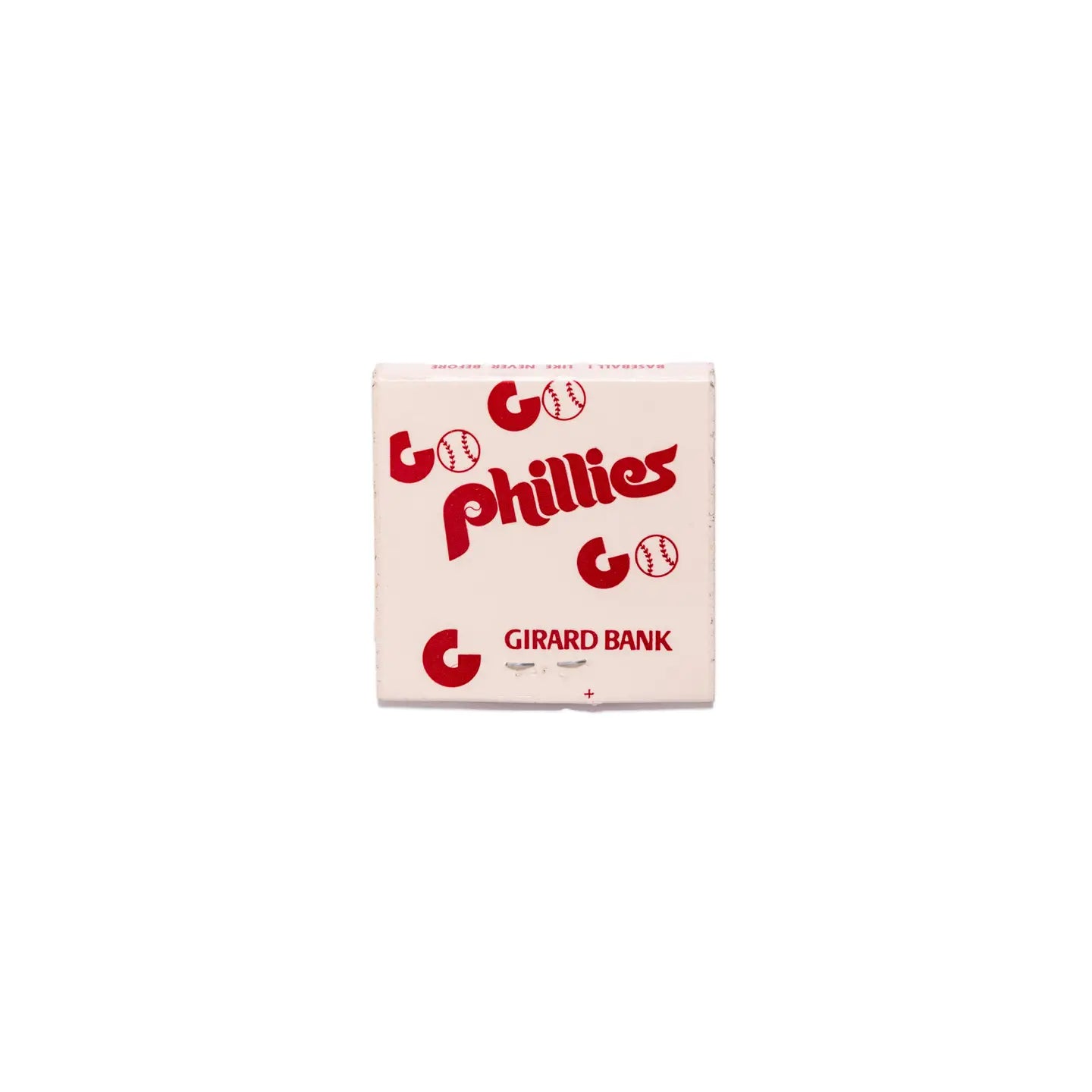 Cream Phillies Matchbook Art Print | 12x12