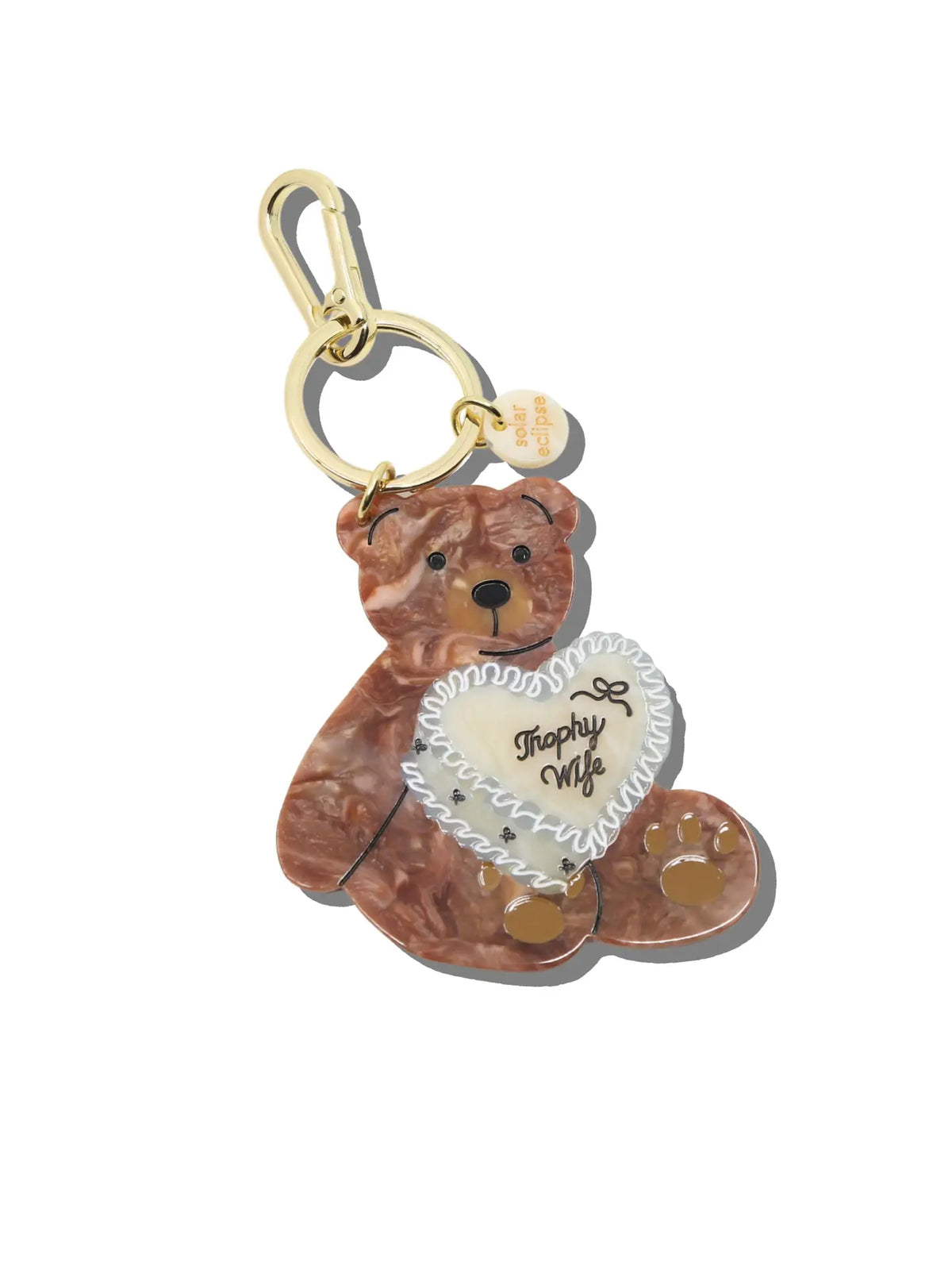 Solar Eclipse Bear Keychain