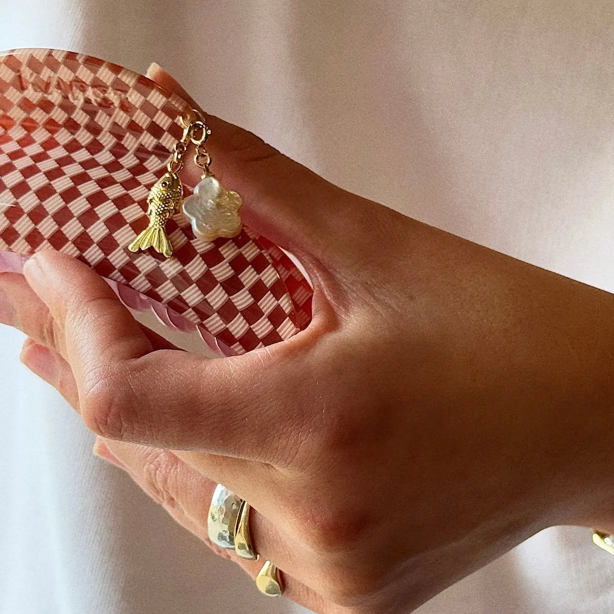 Karst Hair Clip Charm | Freshwater Pearl Flower