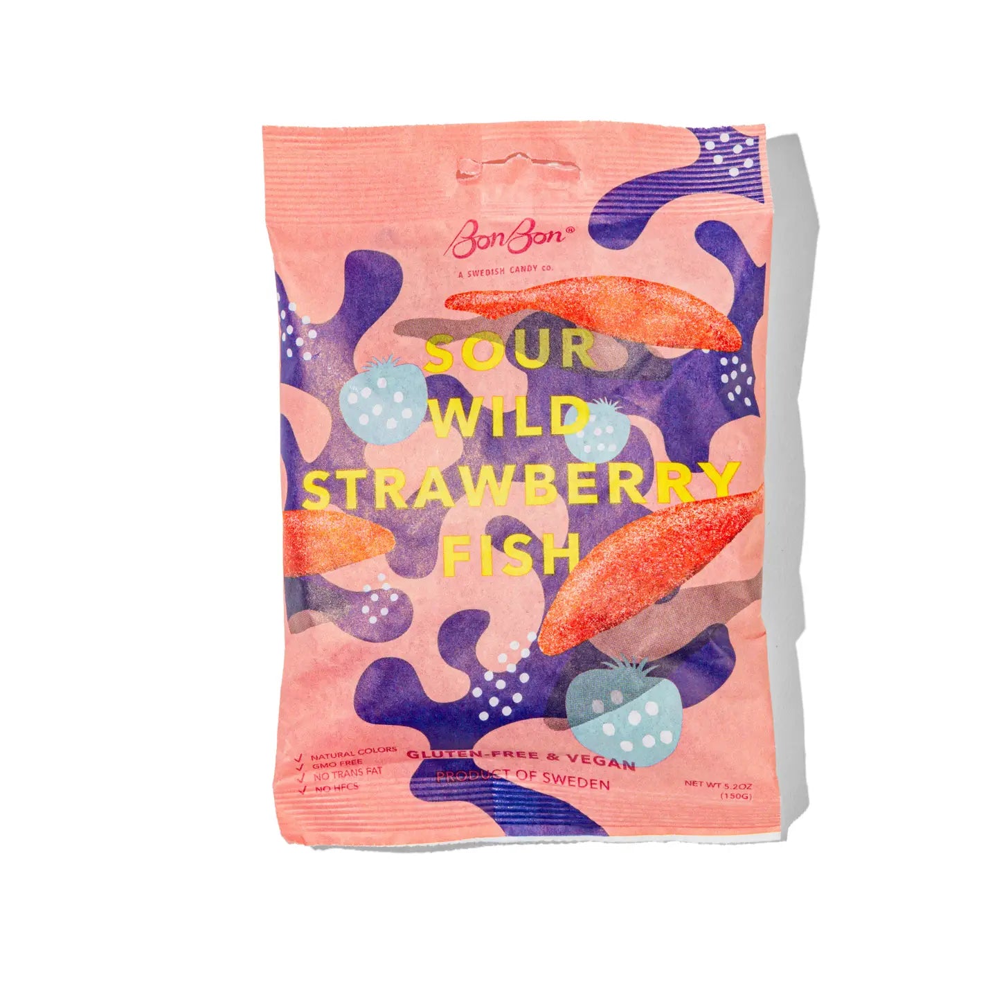 BonBon Swedish Candy | Sour Wild Strawberry Fish