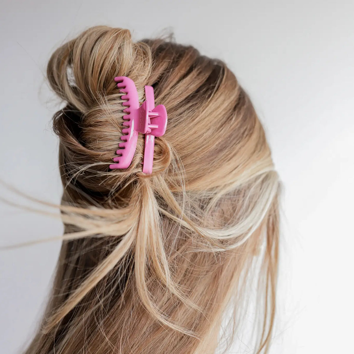 KAXI Shiny Mini Hold Everything Claw Clip | Rose Pink