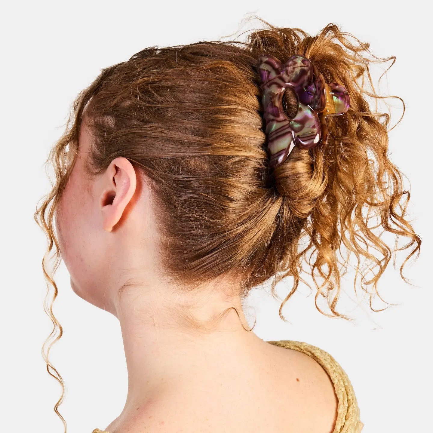 Chunks Flower Claw Clip | Purple Haze