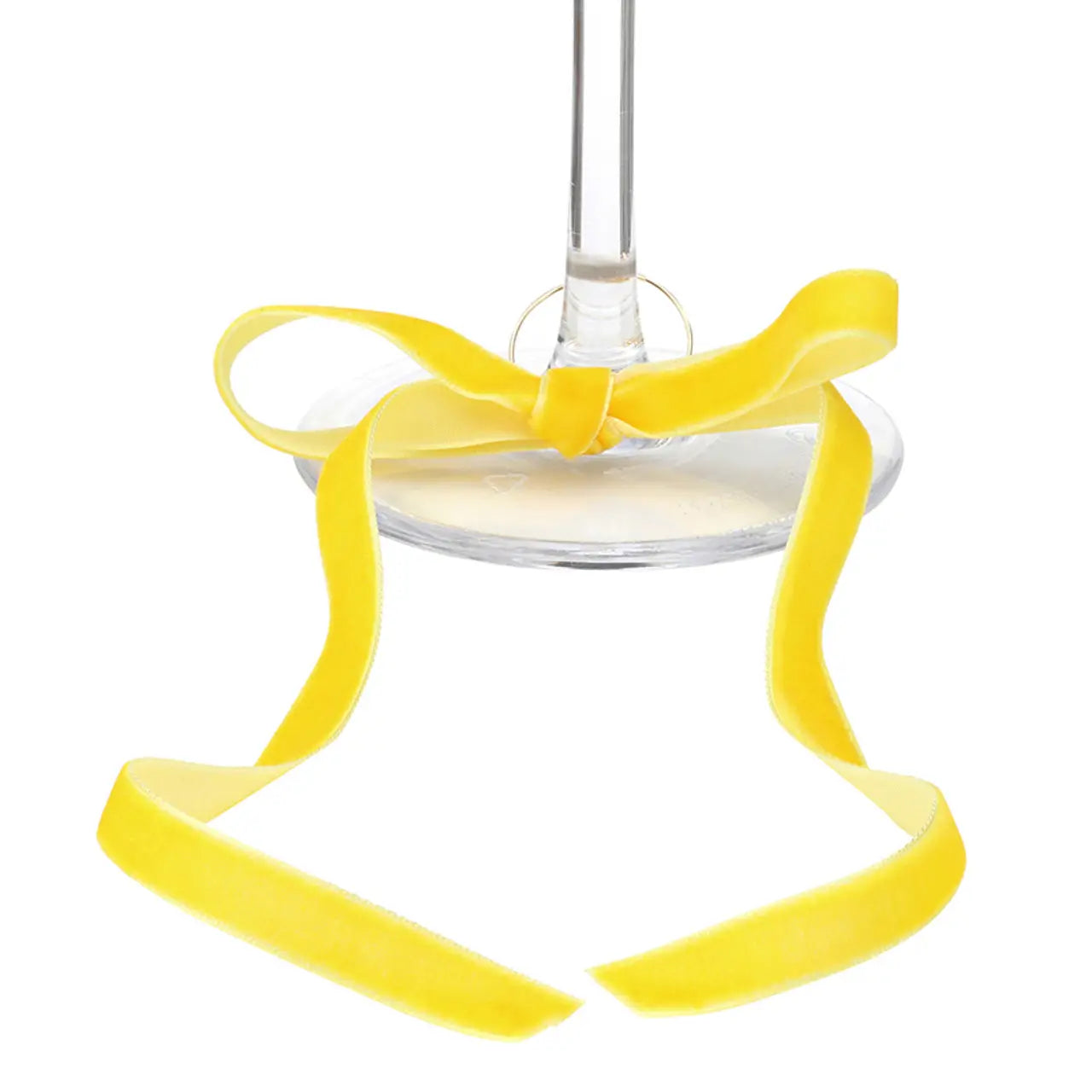Velvet Bow Wine Charms Set Of 6  | Oyster