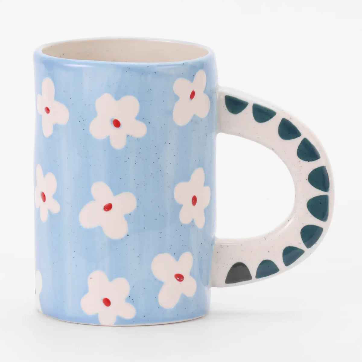Ceramic Coffee Mug | Blue Floral