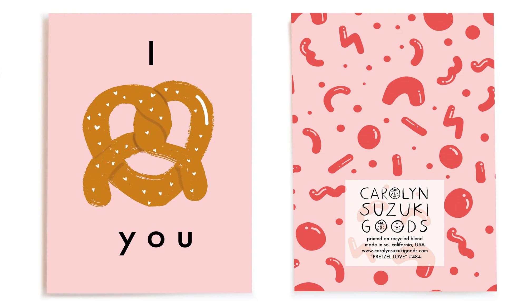 Pretzel Love Card