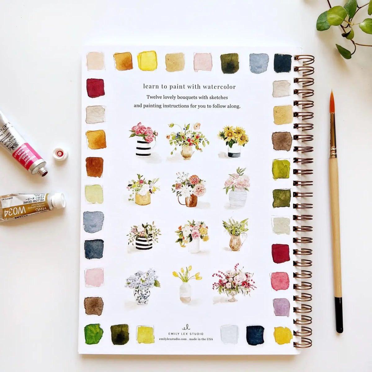 Emily Lex Studio | Bouquets Watercolor Workbook