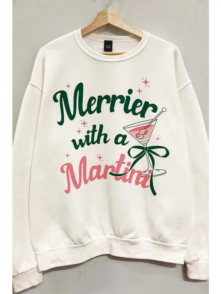 Merry Martini Christmas Sweatshirt