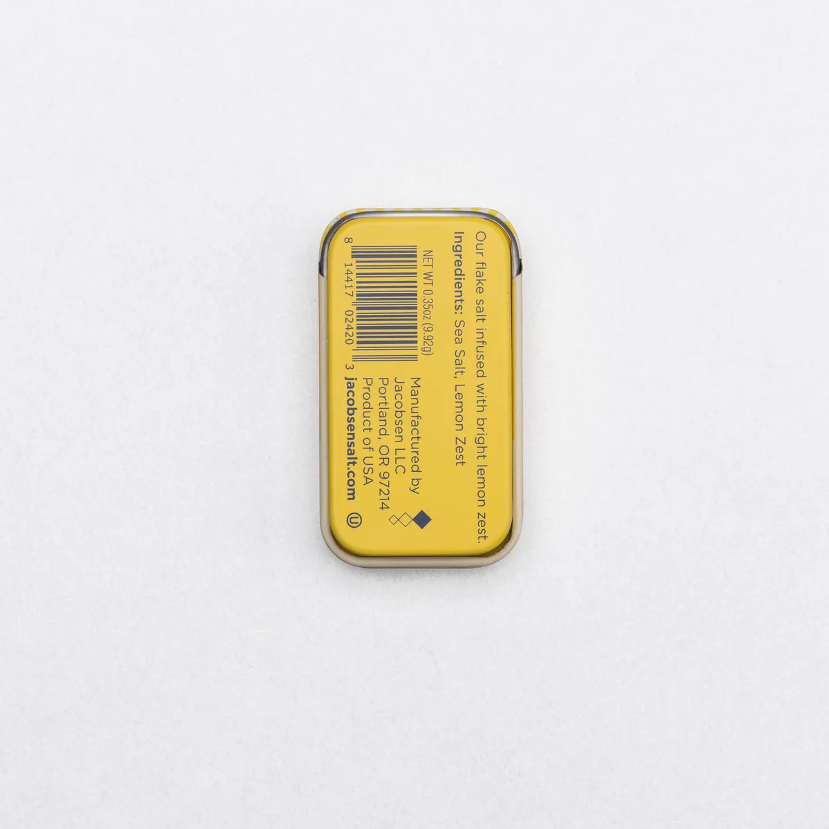 Jacobsen Salt Co. | Infused Lemon Zest Sea Salt Slide Tin