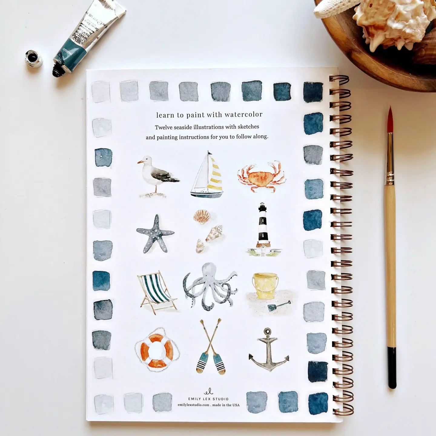 Emily Lex Studio | Seaside Watercolor Workbook