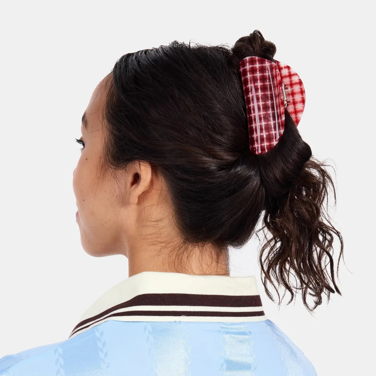 Chunks Suki Claw Clip | Red Plaid