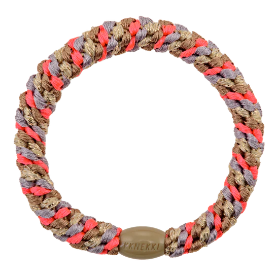 Kknekki Hair Tie | Mix Nougat Neon Pink